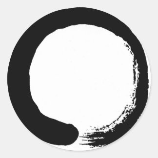 Konstruktionsprodukt för Zen Circle Runt Klistermärke