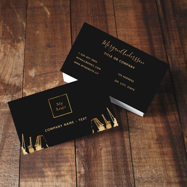 Konstruktionstranskontrakt för Black guld Visitkort (Skapare uppladdad)