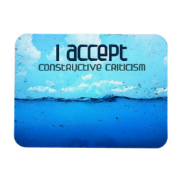 "Konstruktiv kritik" Motiveringsbekräftelse Magnet