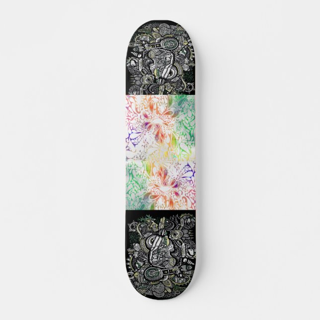 konstscate stiger ombord stil skateboard bräda 20,5 cm (Framsida)