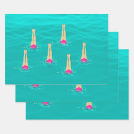 Konstsimmande simmar under Vatten