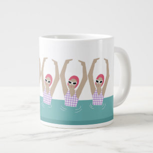 Konstsimmare Illustration av konstnärlig simnin Jumbo Mugg