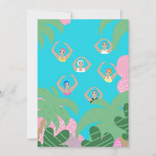 Konstsimmare   Illustration av konstnärlig simning Inbjudningar