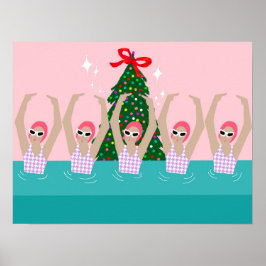 Konstsimmare Illustration Julens Helgdag Poster