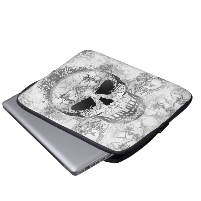 Konstskalleelektronik hänger lös laptop sleeve (Framre botten)