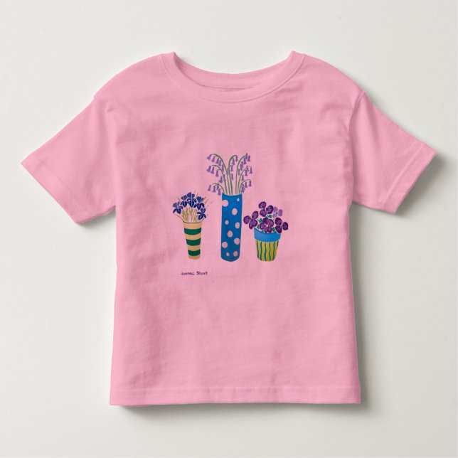 Konstskjorta: Raddakrukar av blommor T-shirt (Framsida)