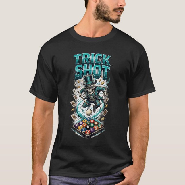 KONSTSTÖT — Dödskalle Pool T-Shirt (Framsida)