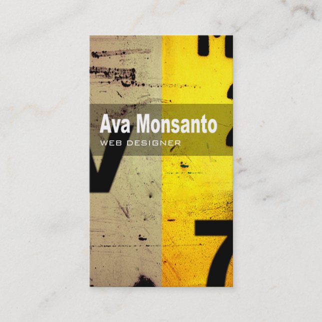 KonstTechvisitkort "webbenformgivare ", Visitkort (Framsida)