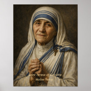 Konsttryck av Moder Teresa Poster