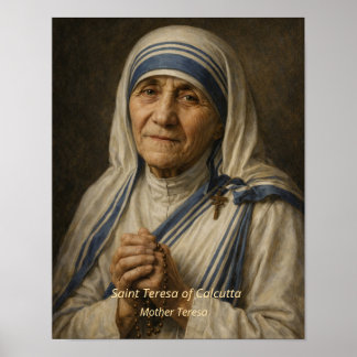 Konsttryck av Moder Teresa Poster