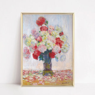 Konsttryck av Pionblomma Stilleben Hemdekor Poster