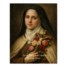 Konsttryck av Sankta Thérèse av Lisieux