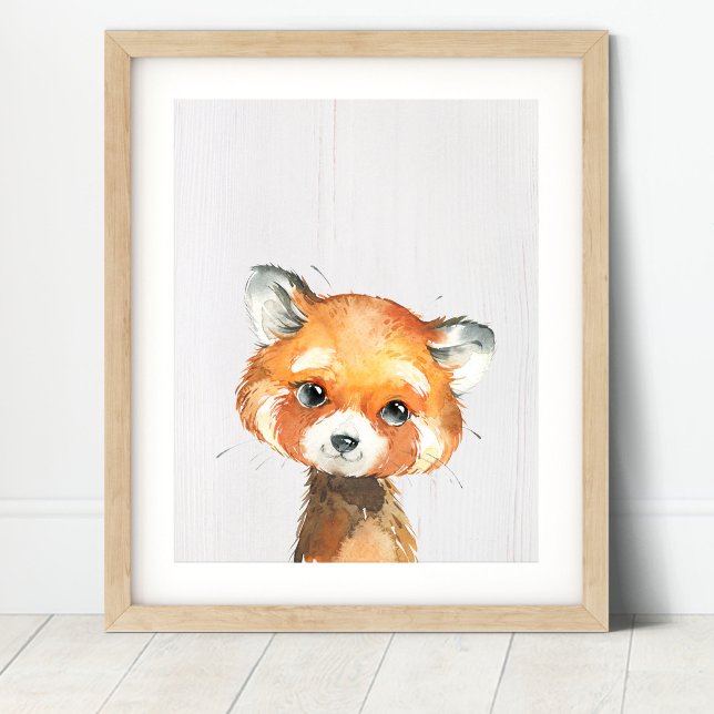 Konsttryck från rödpandans barnkammare poster (Skapare uppladdad)
