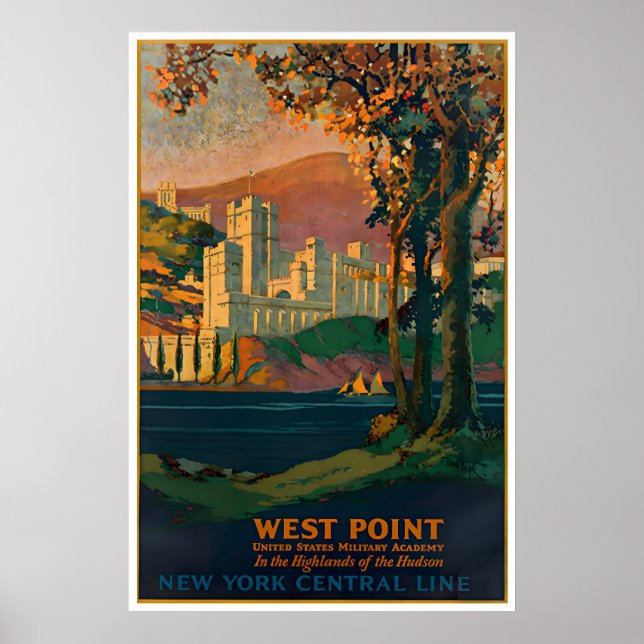 Konsttryck från West Point Military Academy New Yo Poster (Framsidan)