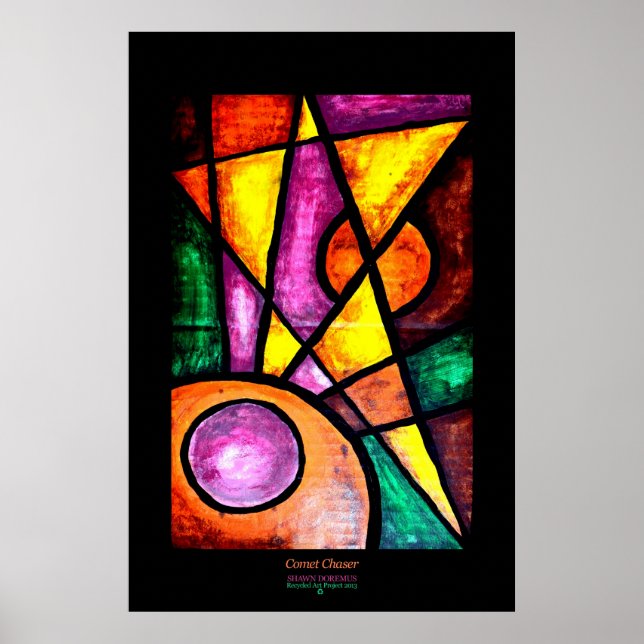 Konsttryck, Kometjägare, Akryl Poster (Framsidan)