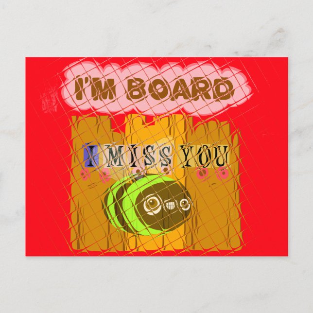 Konsttryck med udda bin vykort (Framsida)