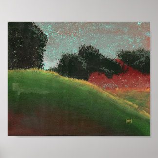 Konsttryck Under a Country Sunrise Poster
