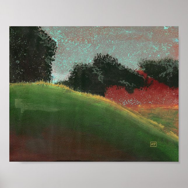 Konsttryck Under a Country Sunrise Poster (Framsidan)