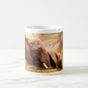 KonsttryckAmboseli elefant Kaffemugg