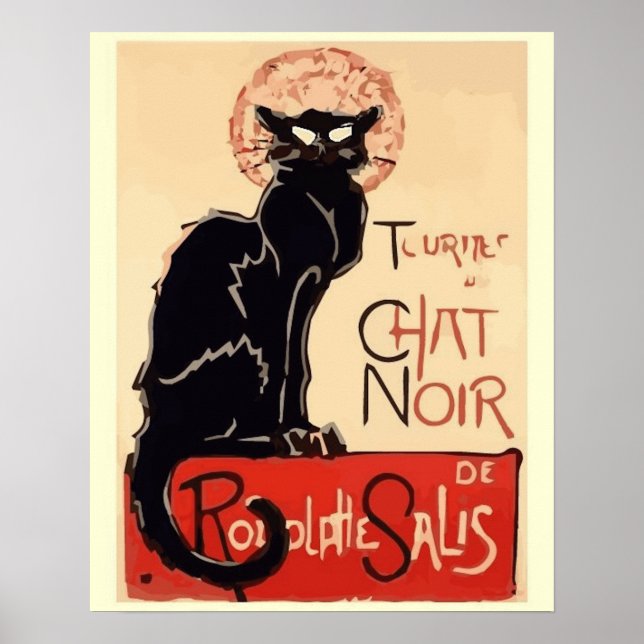 Konstturné Chat Noir Poster (Framsidan)