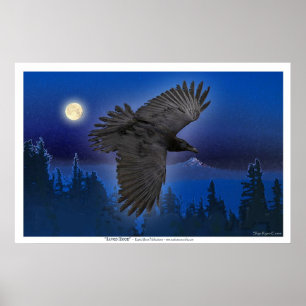 Konstutskrifter från "RAVEN MÅNE" Poster