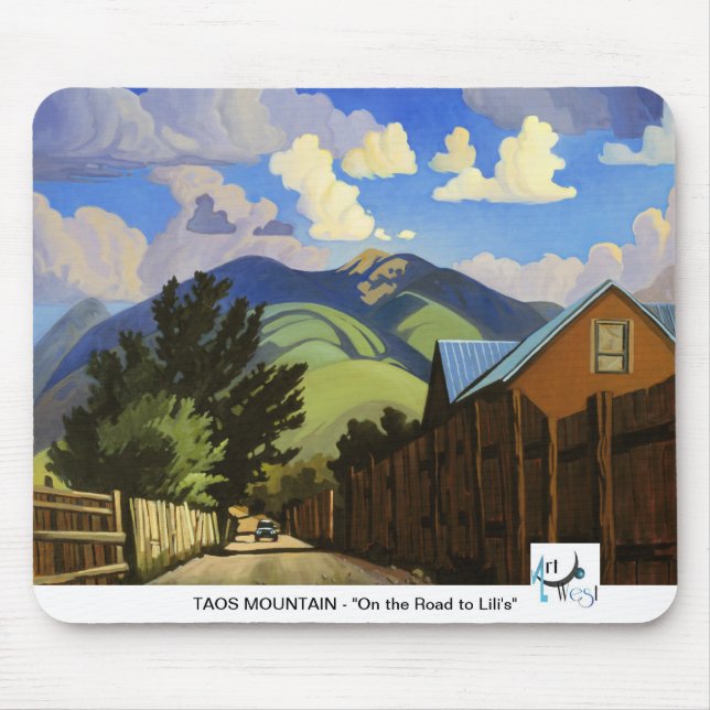 Konstväster MOUSEPAD - Taos berg Musmatta (Framsidan)