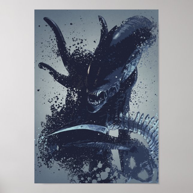 Konstverk av Alien warrieller stänk Poster (Framsidan)