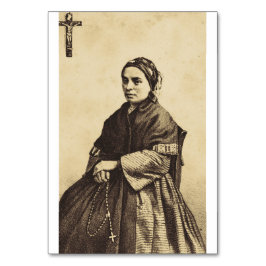 Konstverk av Sankta Bernadette Soubirous Bordsnummer