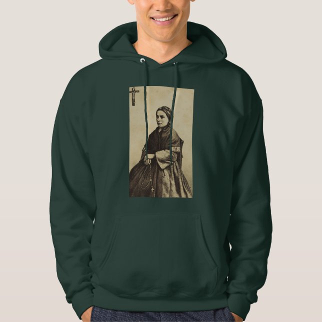 Konstverk av Sankta Bernadette Soubirous Hoodie (Framsida)