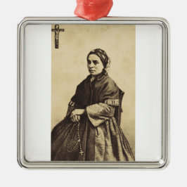 Konstverk av Sankta Bernadette Soubirous Julgransprydnad Metall