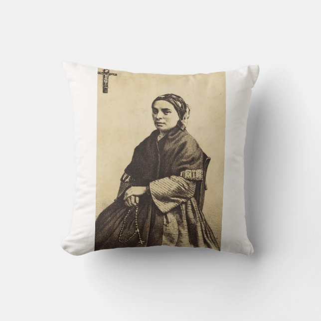 Konstverk av Sankta Bernadette Soubirous Kudde (Framsida)