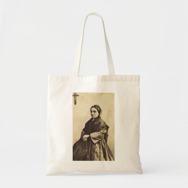 Konstverk av Sankta Bernadette Soubirous Tygkasse (Framsidan)