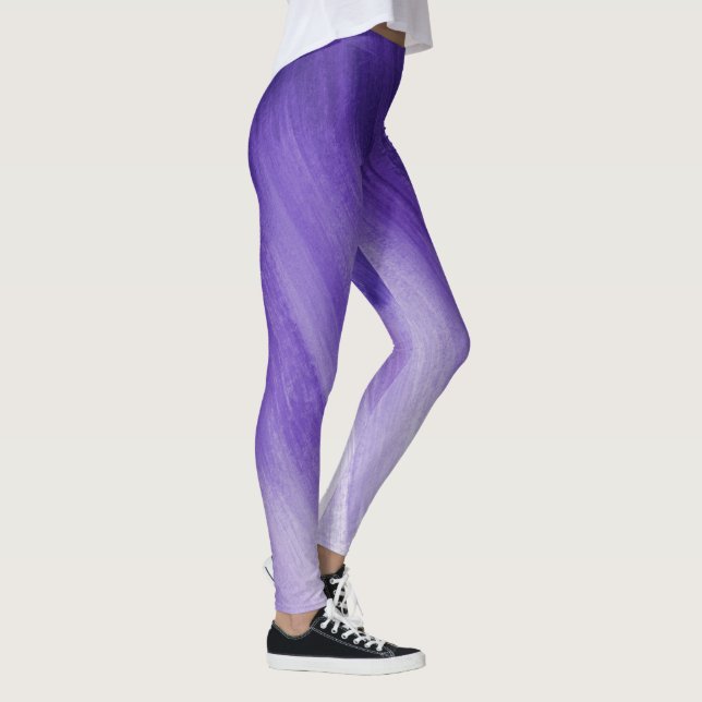 Konstverk av Ultraviolet lila abstrakt  Leggings (Höger)