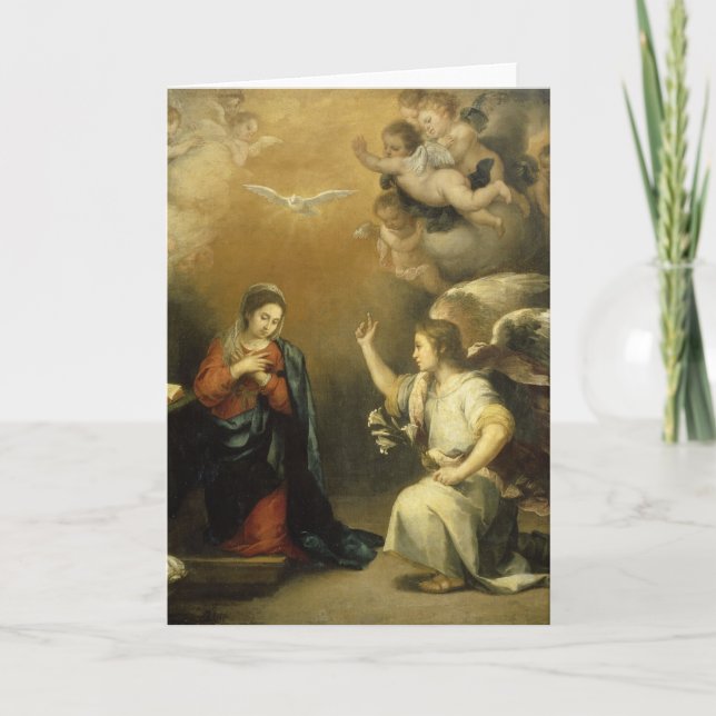 Konstverk Bebådelsen Maria och Ärkeängel Gabriel Kort (Framsida)