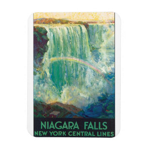 Konstverk för affisch för Niagra nedgångvintage Magnet