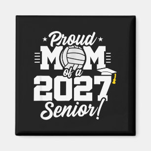 Konstverk för avgångsklass 2027 skolvolleyboll magnet