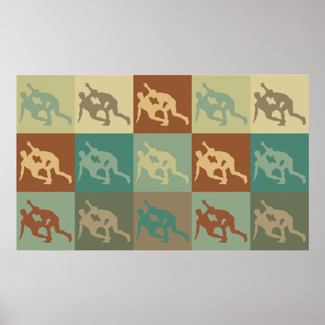 Konstverk för brottning poster (Framsidan)