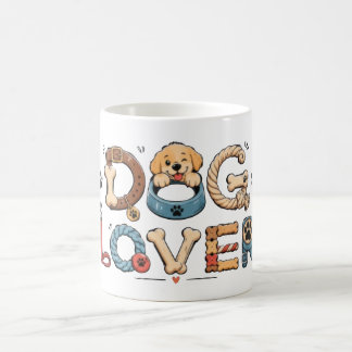 Konstverk med text för hundälskare kaffemugg