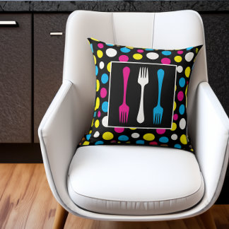 Konstverk och Polka dots i ultraMod Kudde