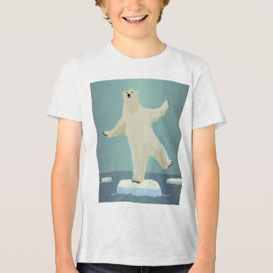 Konstverket Isbjörn balanserar på isberg T Shirt