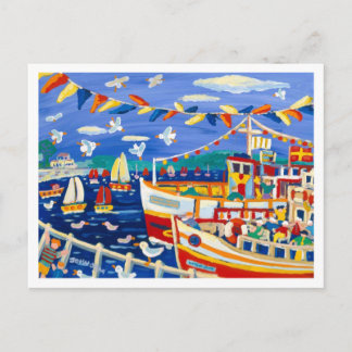Konstvykort: Beany Hats & Pleasure Boats Falmouth Vykort