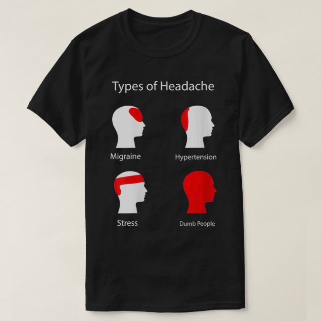 Könstyper Huvudvärk VNeck T Shirt (Design framsida)