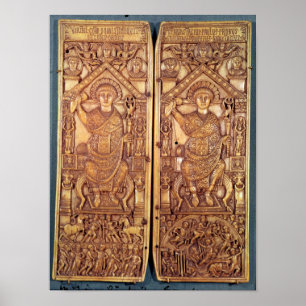 Konsulär diptych Anastasius carved Poster