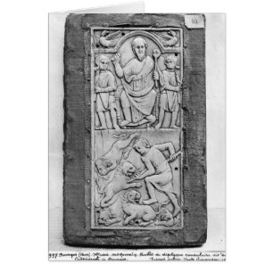 Konsulär diptych av Aetius, högerpanel Hälsningskort