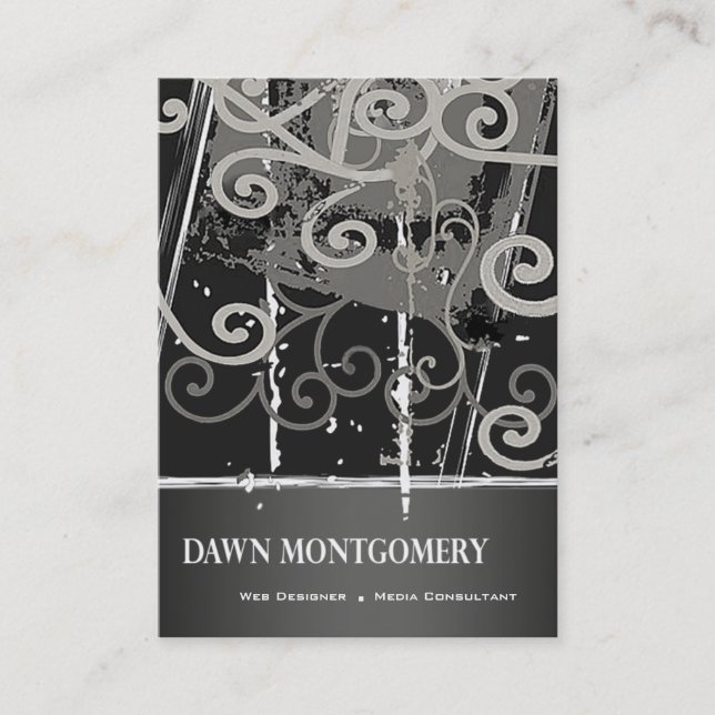 Konsulent för massmedia för grafittiGrungewebben Visitkort (Framsida)