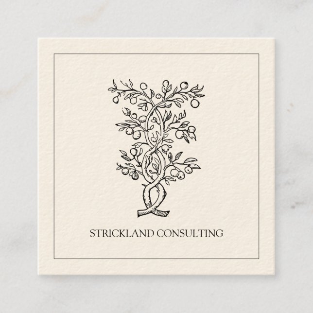 Konsult Fyrkantigt Visitkort (Framsida)