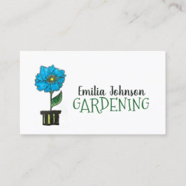 Konsultation av inomhusbruk och trädgårdsskötsel visitkort