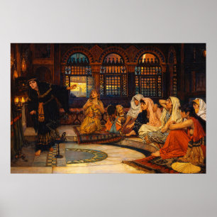 Konsultation av oraklet av John William Waterhouse Poster