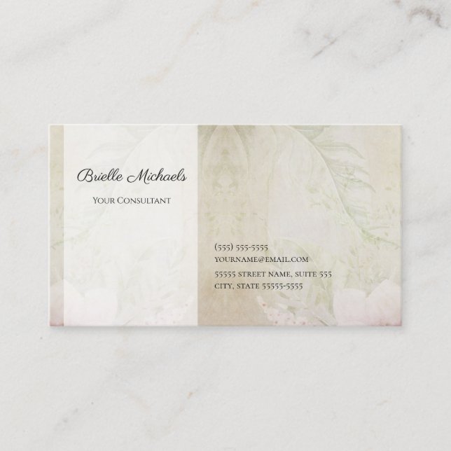 Konsultent Neutral Botanisk Visitkort (Framsida)