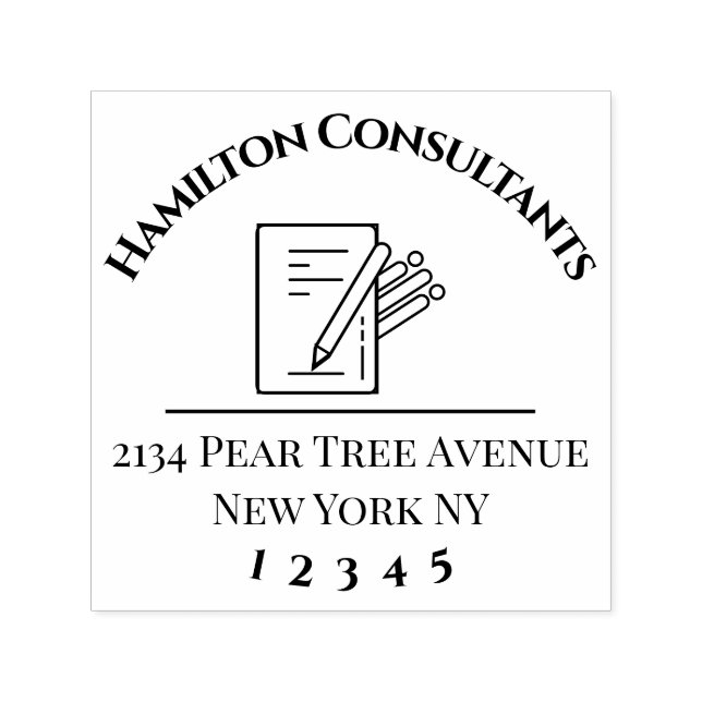 Konsultföretag Självfärgande Stämpel (Design)